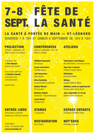 Affiche fête de la santé