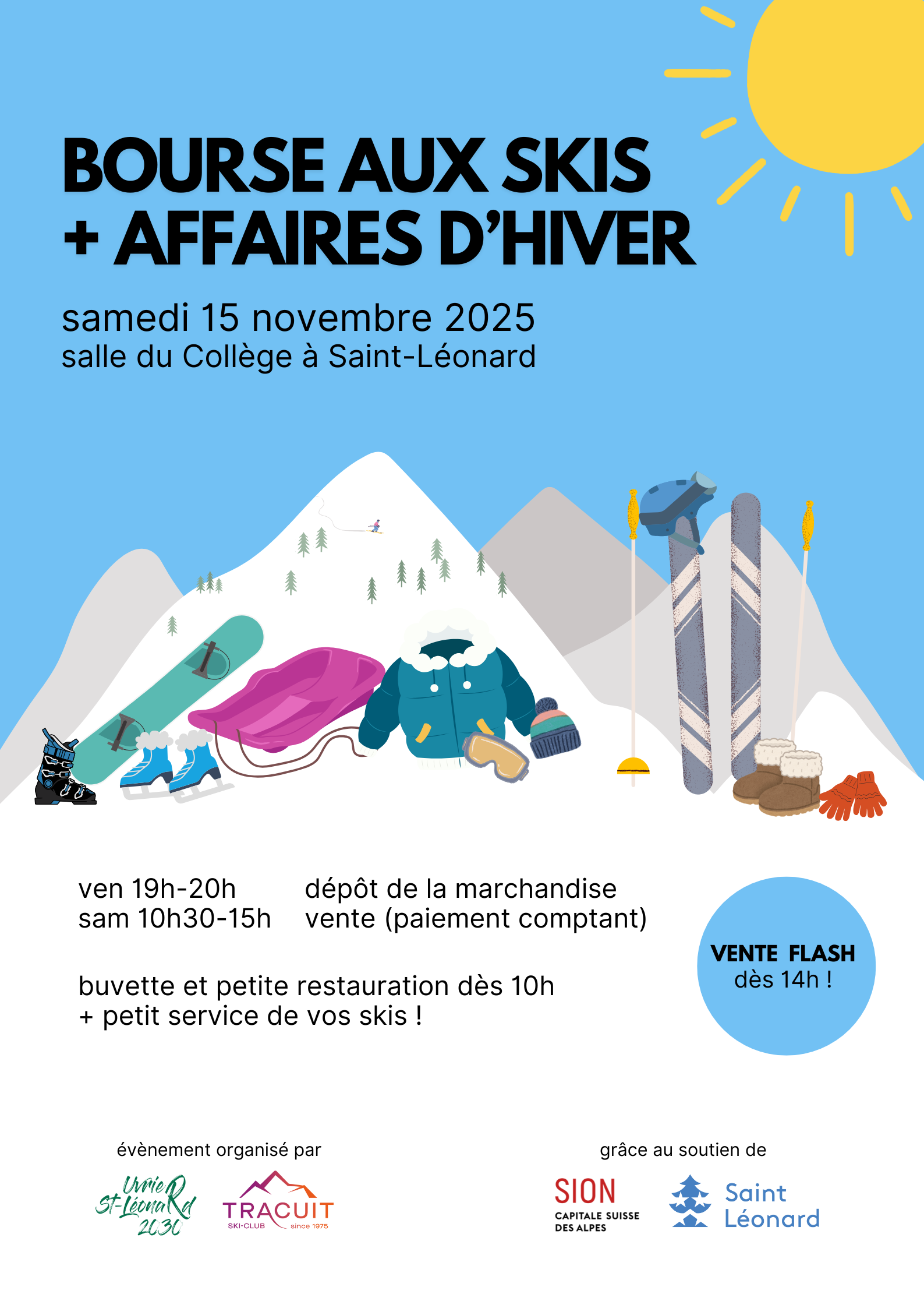 Affiche 2025 Bourse aux skis
