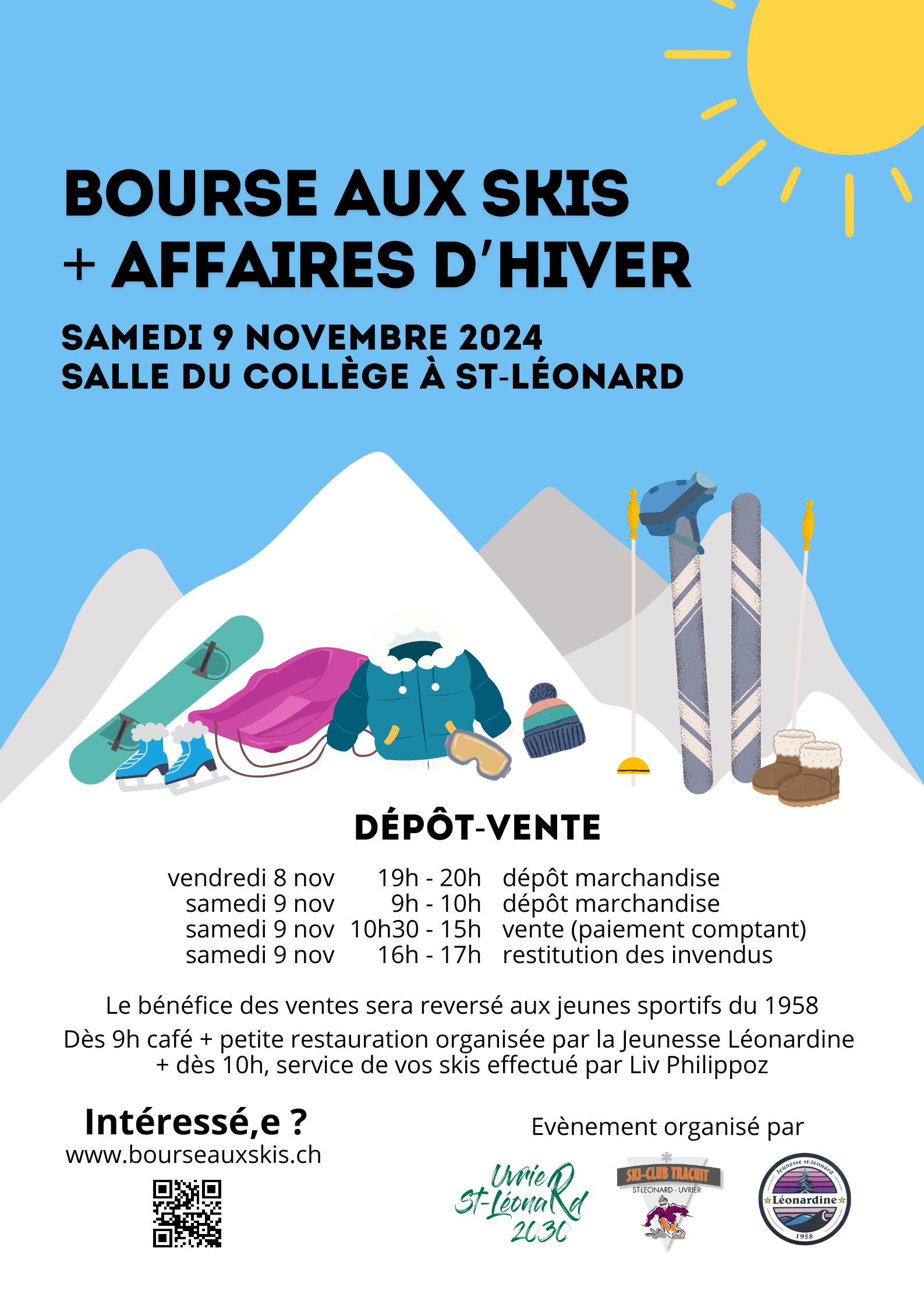 flyer bourse aux skis maman